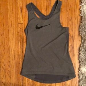 Nike pro grey tank top